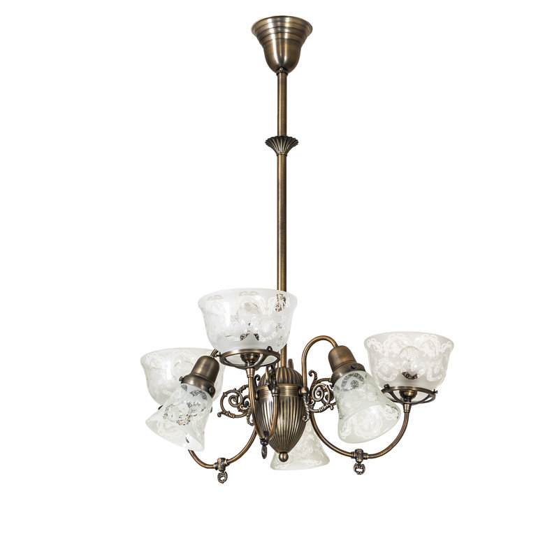 Lustre classique 6 lumières à abat-jour Ameela