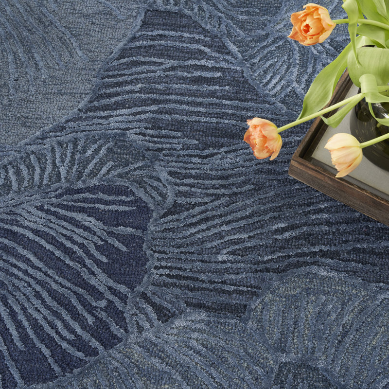 Derena Floral Handmade Area Rug, Rectangle 160 x 221 cm