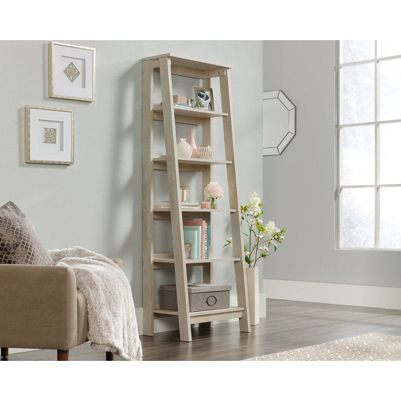 Shirleyann Ladder Storage Bookcase, Chalked Chestnut
