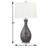 Cinisello 30" Charcoal Grey and Light Grey Table Lamp with USB Port