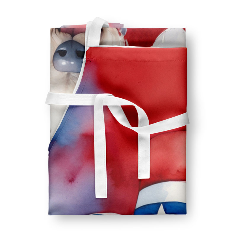 Patriotic American Apron, Bedlington Terrier
