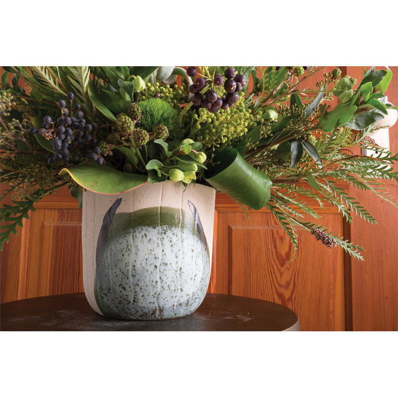 Ramage Ceramic Pot Planter, 8.25" H x 8.5" W x 9" D