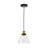 Mateo 1 - Light Black/Antique Brass Pendant