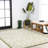 Deilani Vintage Filigree Textured Weave Green/Cream Indoor/Outdoor Rug-2008495881