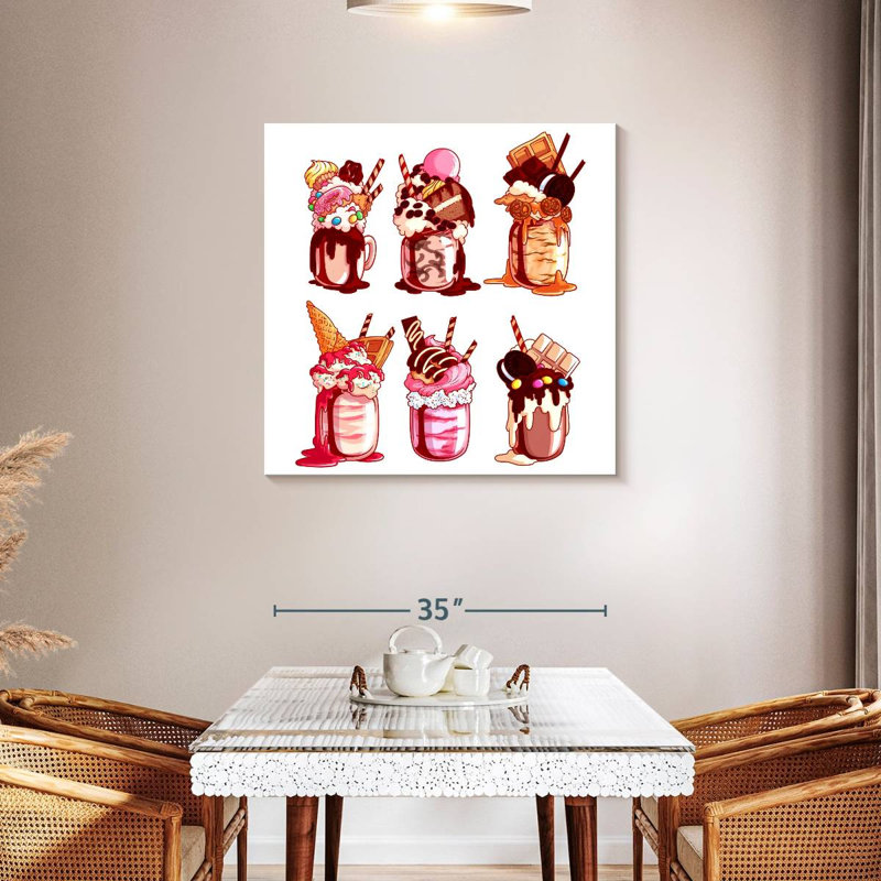 Yarlin surchargé Milkshakes, H 36 po x l 36 po