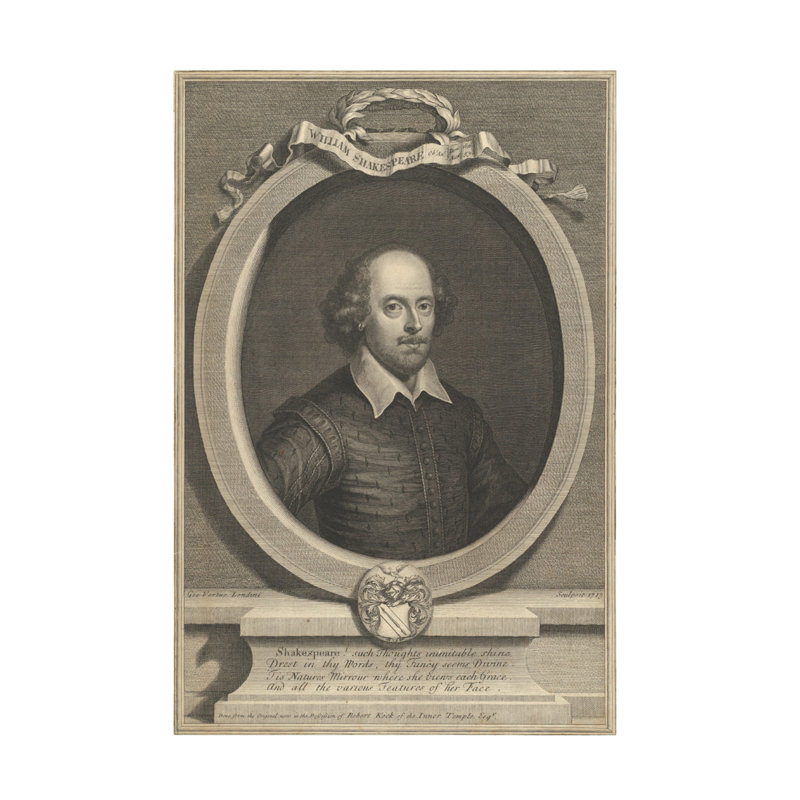 Art sur toile Marcus Jules Shakespeare II, 12" H x 19" W