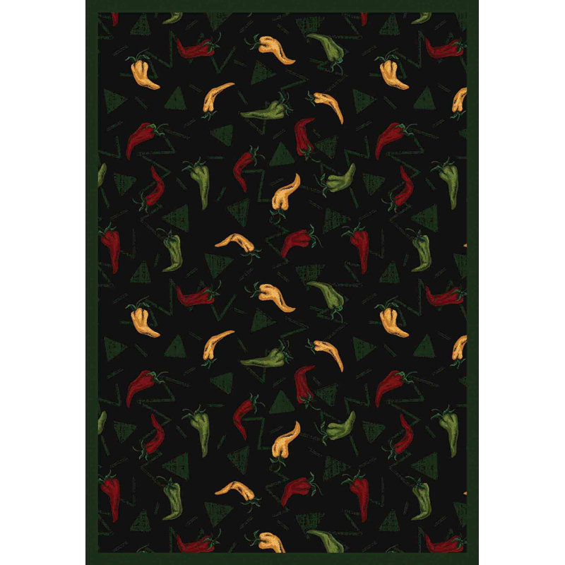 Tapis Whimsy Jalepeno Fiesta, 7 pi 8 po x 10 pi 9 po