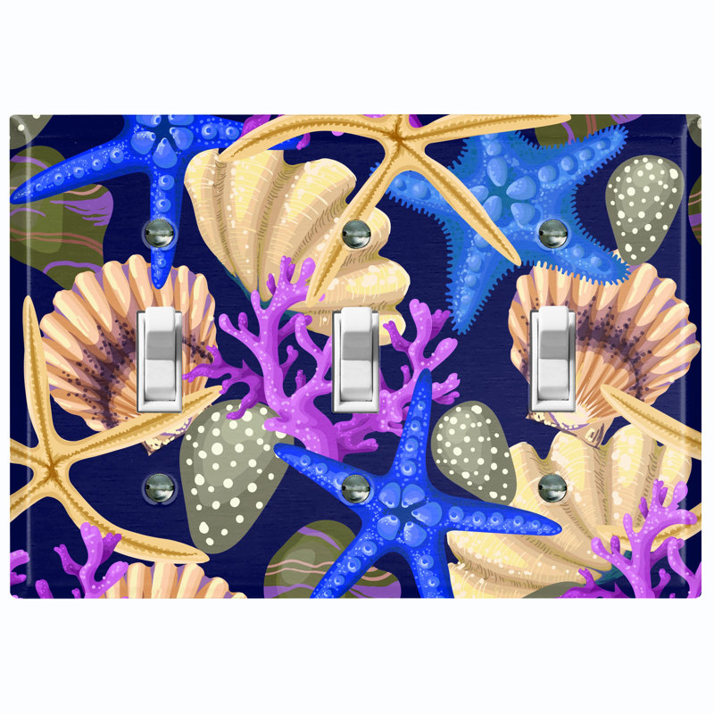Plaque murale à 3 lumières Star Fish