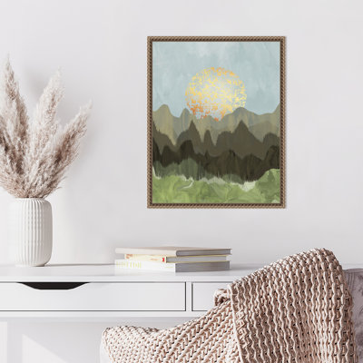 «Mountain View» par Kincade, reproduction d'art sur toile encadrée