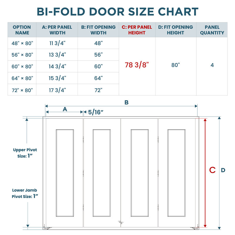 Porte pliante en bois manufacturé à 1 panneau apprêté blanc avec ensemble de quincaillerie, 72 po x 80 po, 2