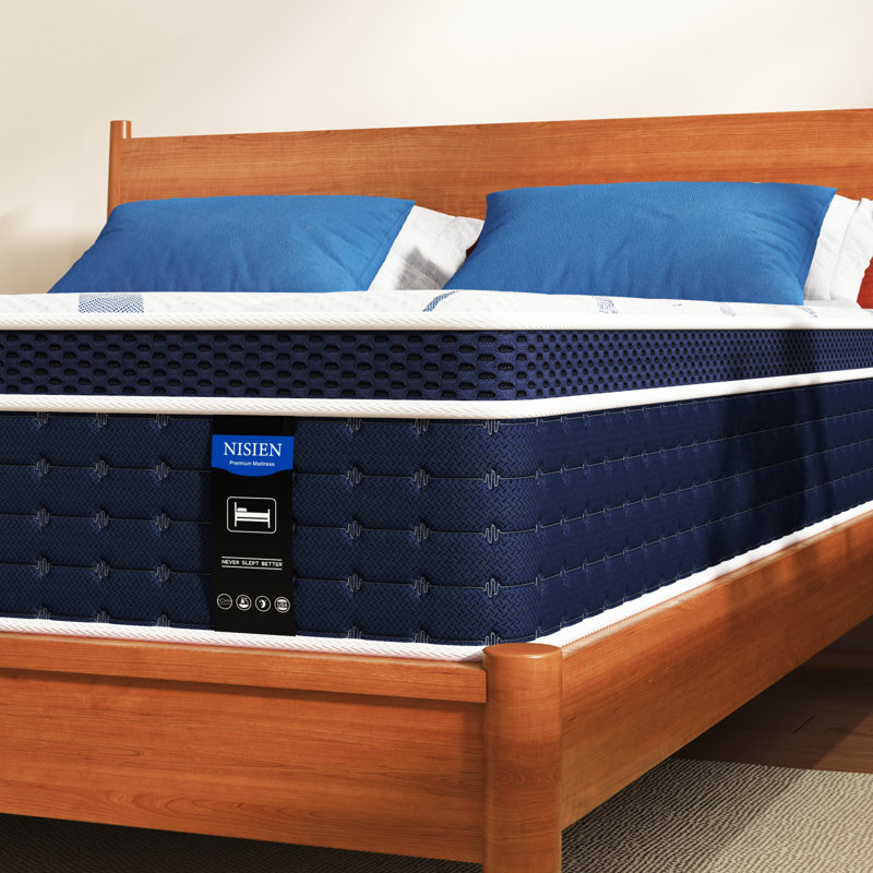 Eleonor Hybrid Mattress in a Box, Gel Foam Memory Mattress, High Profile (12"), Queen