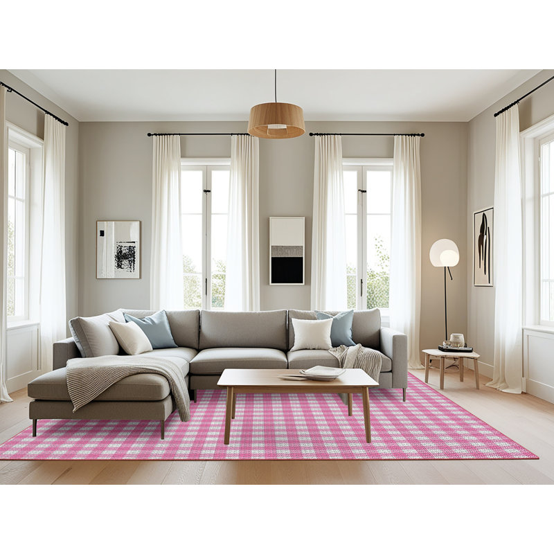Tapis rose Janik, Rectangle 8 pi x 10 pi