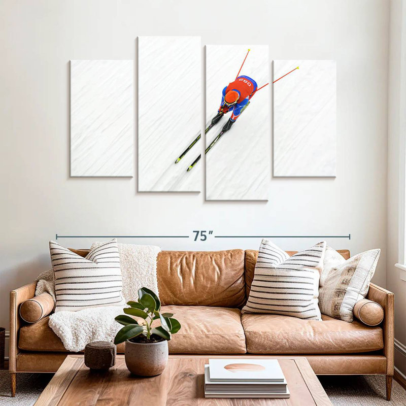 Sireci Biathlon Skier, 42'' H x 68'' W
