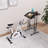 Mobile Computer Desk, Adjustable Height Laptop Standing Desk with Tilting Tabletop and Monitor Shelf-80291860