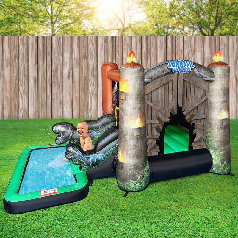 Jurassic World Inflatable Bounce House with Water Slide and Pool