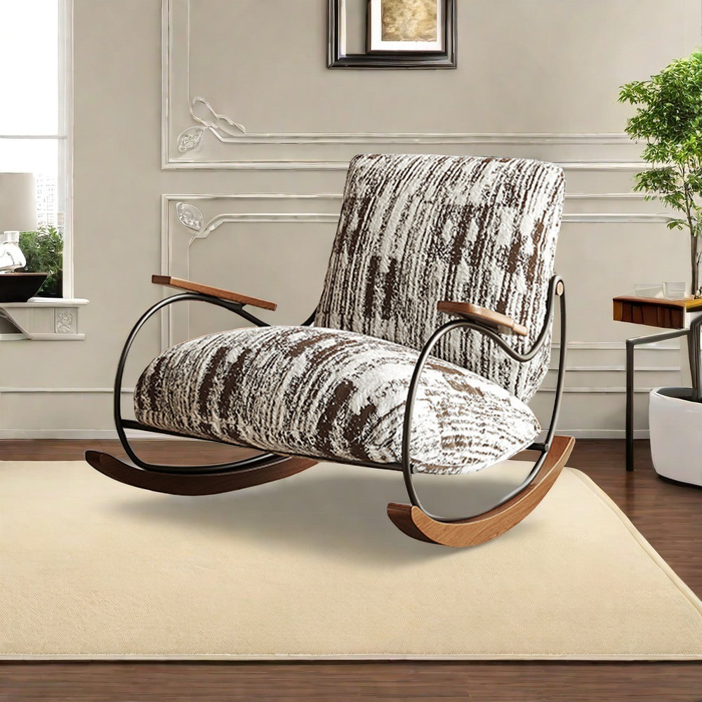 hennahome Comfortable and durable ash wood rocking chair | Wayfair
