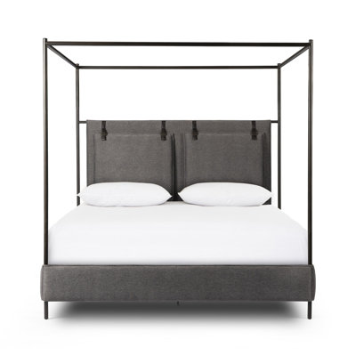 Leigh Canopy Bed-Palm Ecru-King
