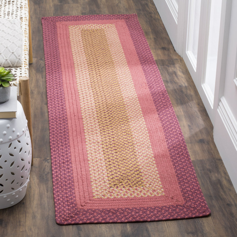 Tapis rayé en coton tissé à la main Georgina