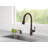 Capertee Pull Down Sprayer Kitchen Sink Faucet with Matching Soap Dispenser-86678071