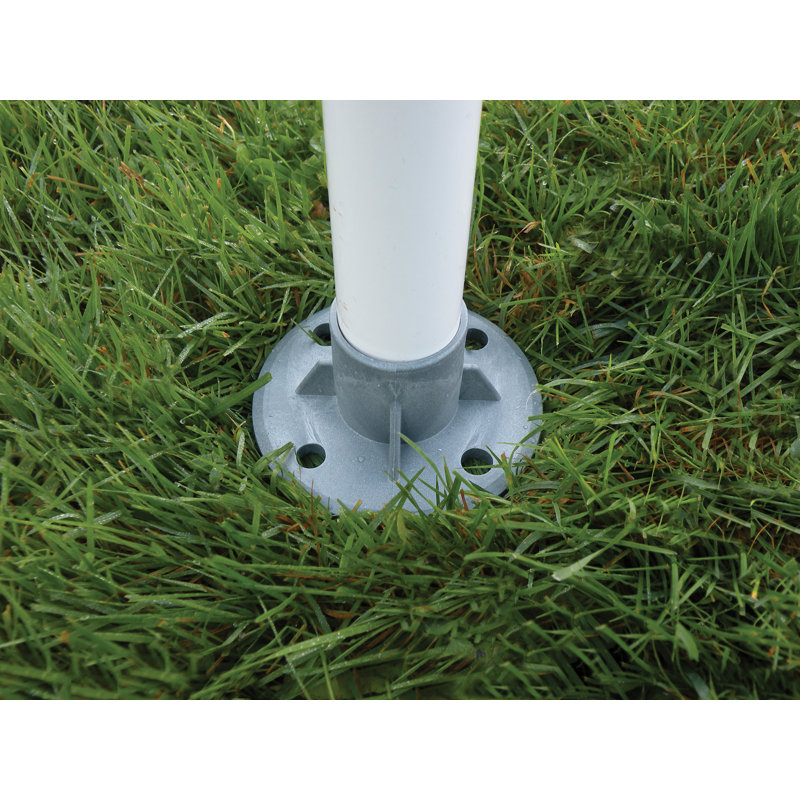 10 Ft. White Steel Pop-Up Canopy with Waterproof Cover
