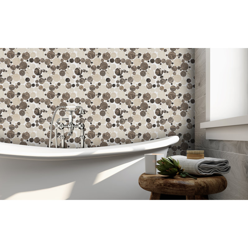 Bolle Polished Marble Tile, Dark