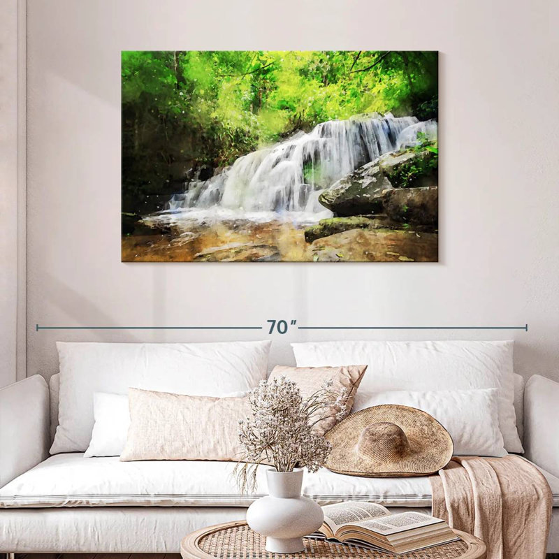 Alvord Realistic Waterfall, 30" H x 45" W