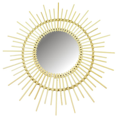 Cirencester Rattan Flat Wall Mirror