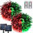 42.7ft Led Solar Powered 100-bulb String Light, Outdoor Solar Lights (set Of 2)-910237466