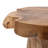 Amara Rustic Handcrafted Natural Solid Teak Wood Live Edge Tree Stump Stool, 16" Accent Side Table and Decorative Indoor Plant Stand-246949741