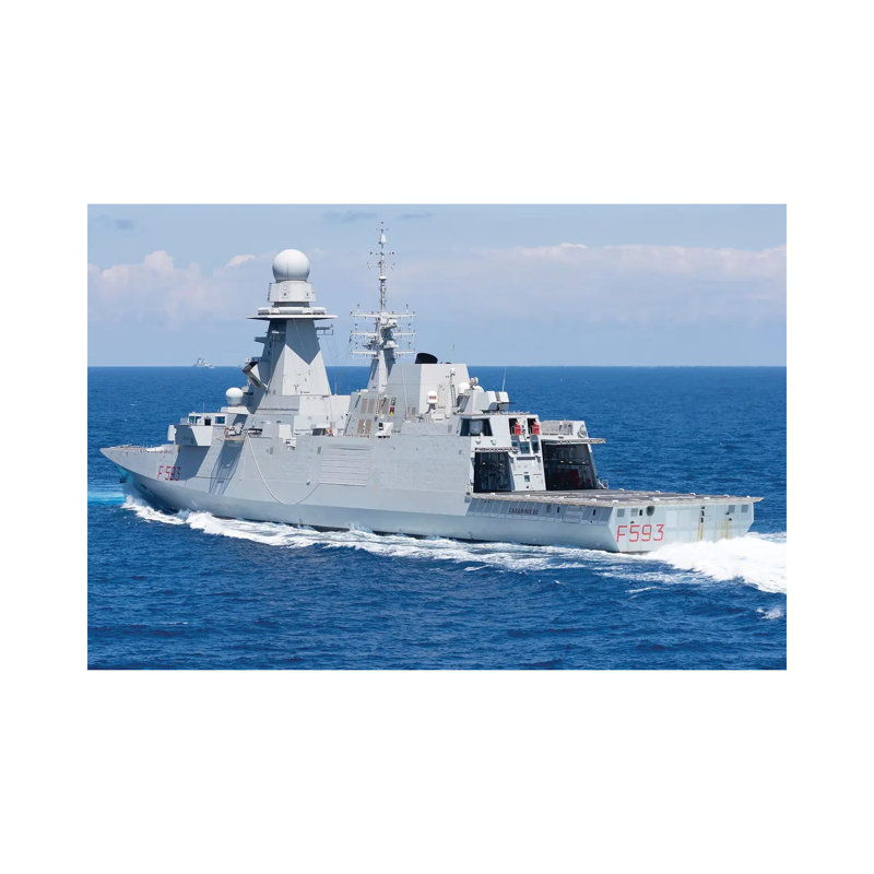 View Of The Stern Of Italian Navy Frigate Carabiniere by Simone Marcato - No Frame Gallery-Wrapped Canvas Giclée on Canvas