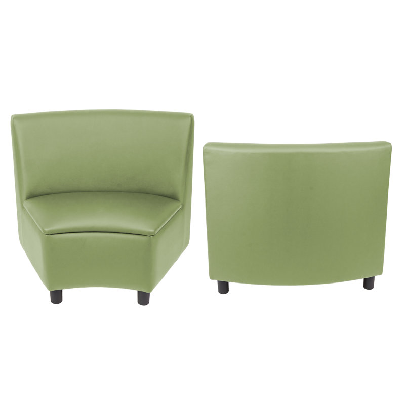 Chaises de coin modulaires Kid Comfort, ensemble de 2, vert fougère, Vert fougère