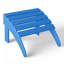 Chaise Adirondack d'extérieur en poly avec table d'appoint et repose-pieds-461932153