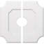 Médaillon de plafond contemporain en PVC de qualité architecturale 34 po x P 7 po x P 20 1/4 po x P 1 po-1504529550