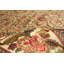Tapis de zone en laine vert 9 pi 11 po x 11 pi 9 po one-of-kind à la main-noué la new age sultanabad