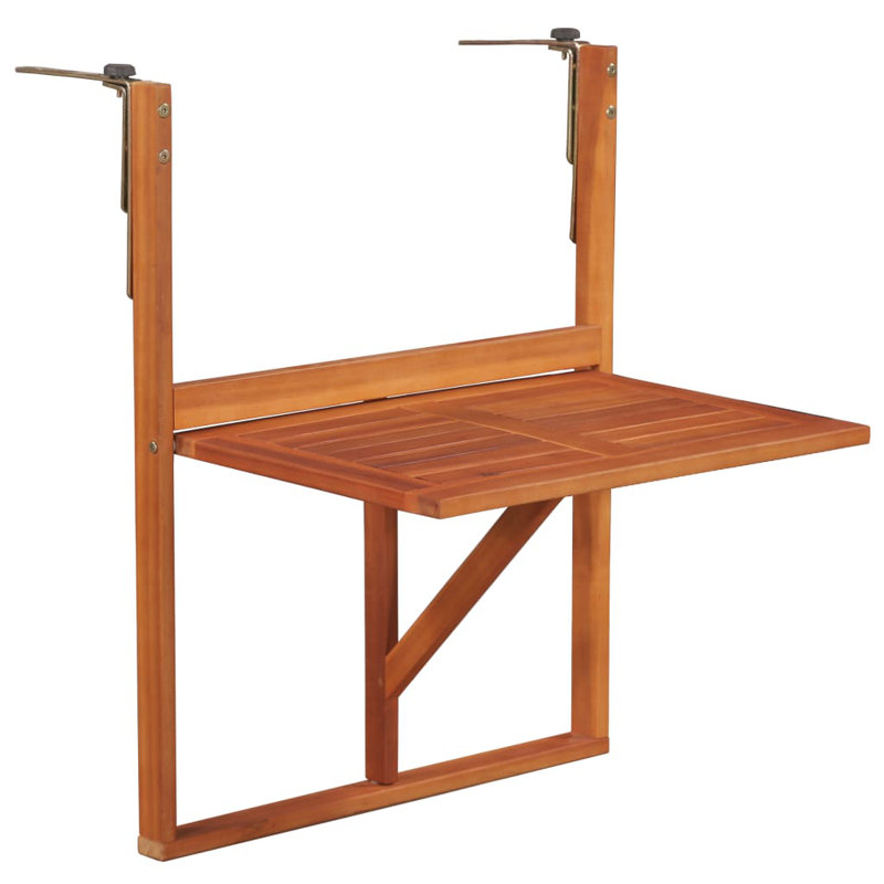 Frame Rectangular Acacia Folding Outdoor Balcony Table , 64.5cm cm W 44cm cm D