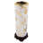 Porcelain Cylinder Flower Vase with Modern Gold Fish on White Glaze