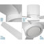 Ventilateur de plafond standard à DEL à 3 pales de 44 po avec télécommande et ensemble d'éclairage Reyka-1993989204