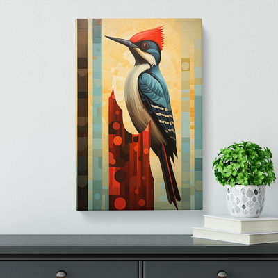 Woodpecker Geometric No.2 - Wrapped Canvas
