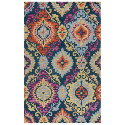 Tomo Hand Hooked Wool Floral Rug