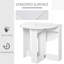 HOMCOM Folding Dining Table Space-Saving Drop Leaf Table Small-963954391