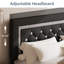 Lit plateforme capitonné en similicuir Alber - Tête de lit incluse-1548843537-1547778855