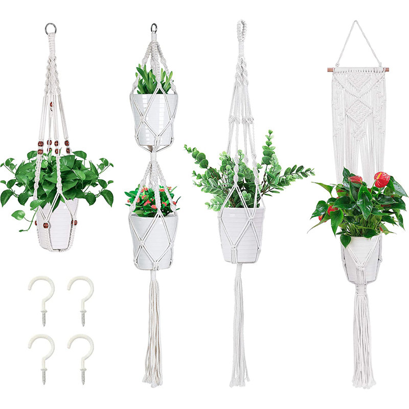 Ensemble de support à plante 4 pièces Agustya