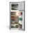 4.7 Cu. Ft. Double Door Refrigerator Silver with Freezer-120944233