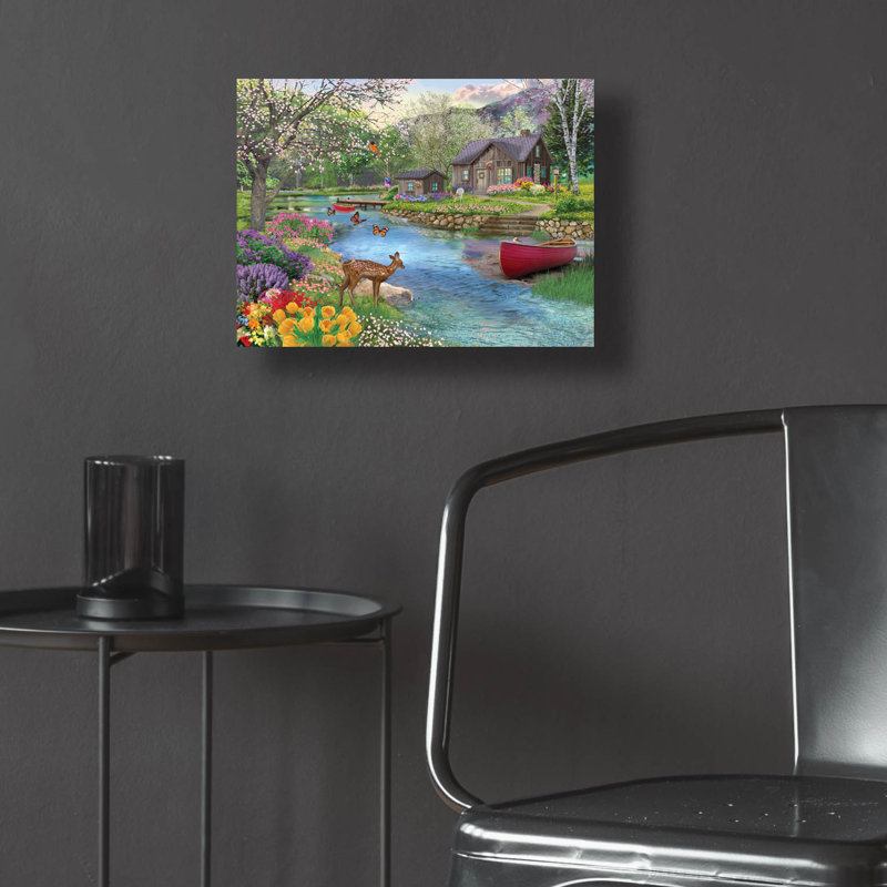 «Spring Cabin» par Bigelow Illustration, H 12 po x l 16 po x P 0,13 po