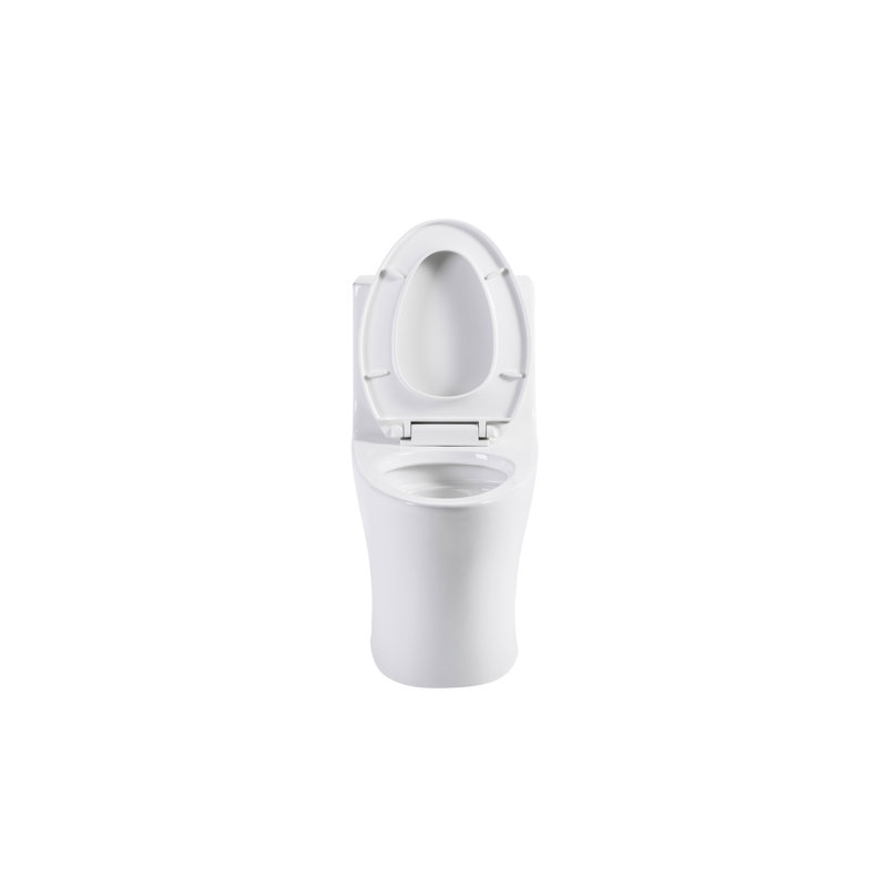 Glossy White Toilet. Bathroom Toilet With Water Saving. Comfort Height. Seat. Elongated Bowl, 1/1.60 , 1000 Gram Flushing Score. Compliant Toilet, White.