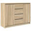 Sideboard With Drawers 100.5X35x76 Cm Engineered Wood-1406815749