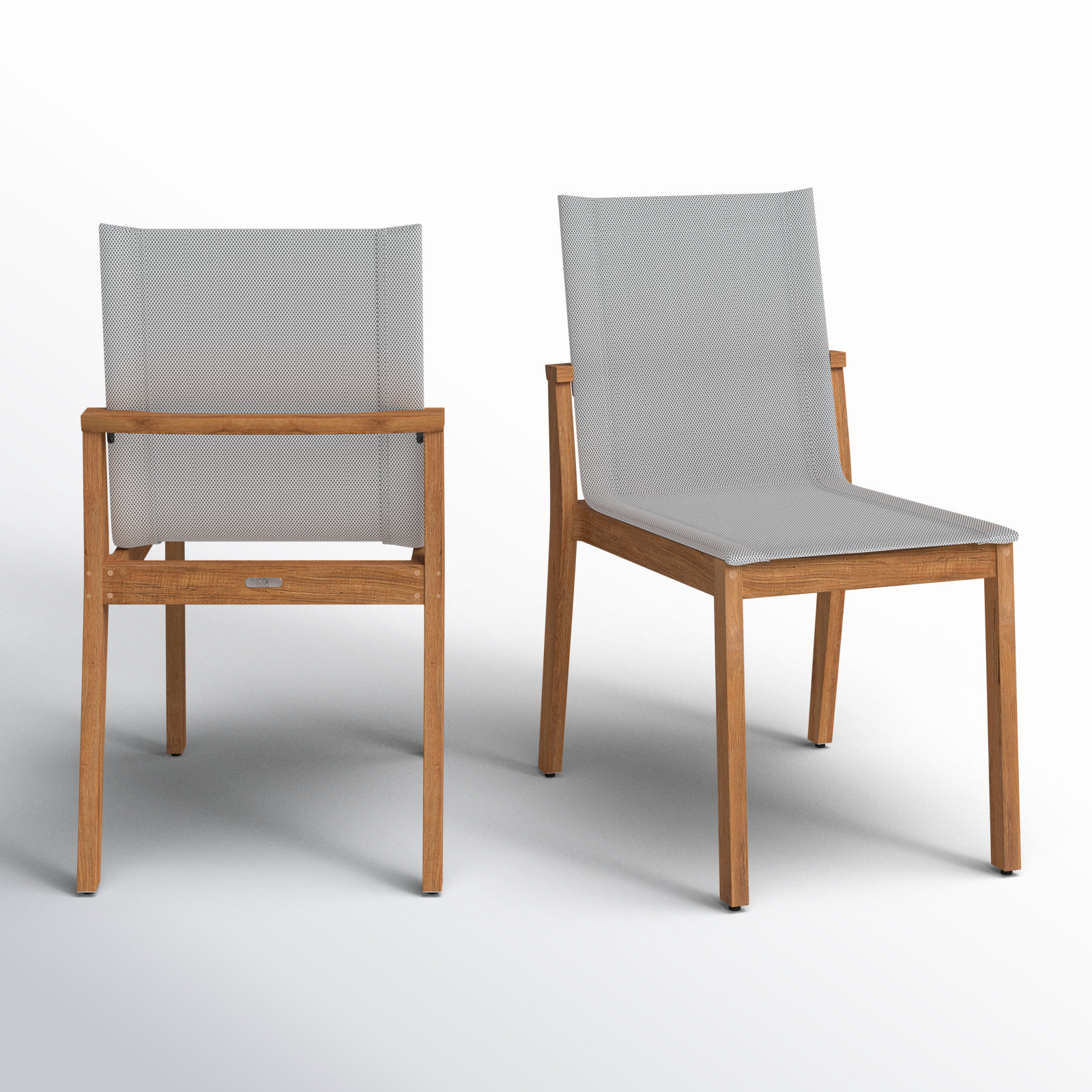 Andes Wood Premium All-Weather Wicker Outdoor Stacking Dining Side Chair