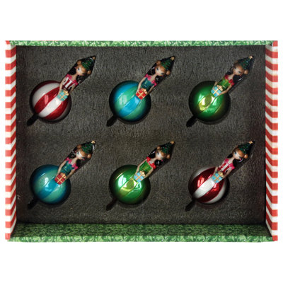Girl On Candy Cane Ornament, 5 Inches