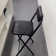 Tabouret pliant portatif noir
