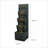 Fountains | Modern 5-Tier 39.3" Gray LED Fountain for Garden Patio Indoor Entryway | Gray | Resin